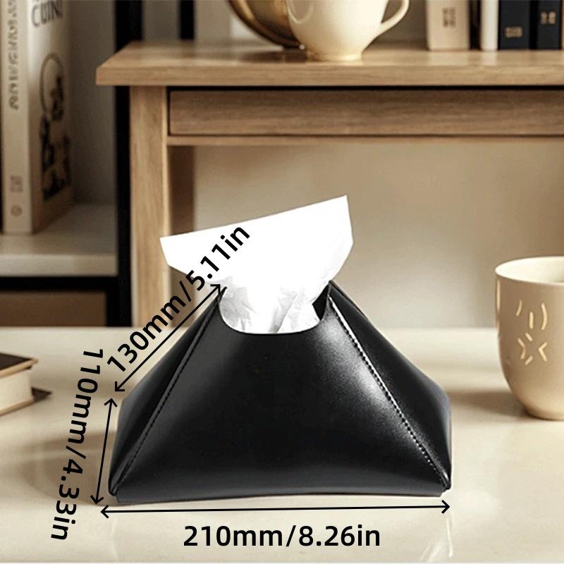 1pc PU Leather Tissue Case Creative Luxury Simples Napkin Box Home Hotel Car Tissue Box Wholesale Gift