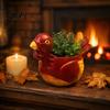 Hand Painted Rustic Home Decor Hand-painted Resin Turkey Ornament for Thanksgiving, Autumn Harvest Desktop Storage Ornaments Thanksgiving Organizer,