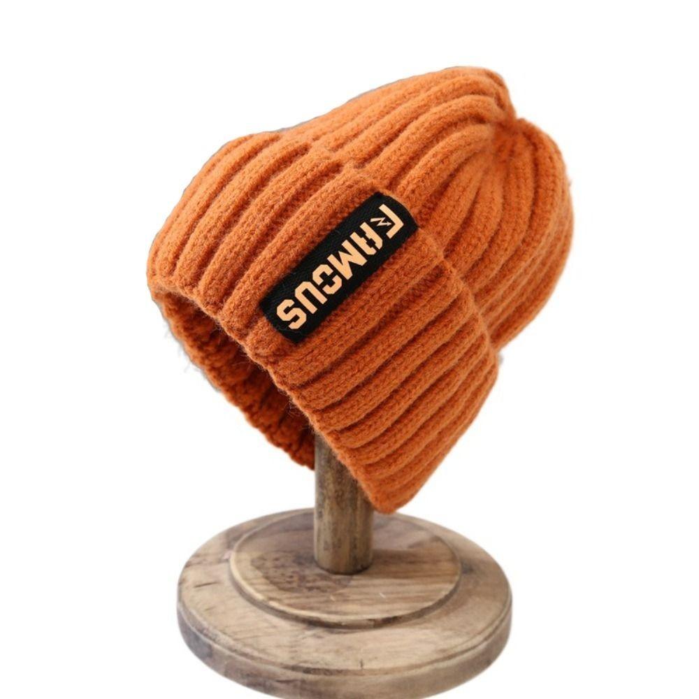 New Knitting Beanies Winter Caps for Men Women Warm Solid Color Hat Soft Woolen Crochet Unisex Take Cold Cap Beanie
