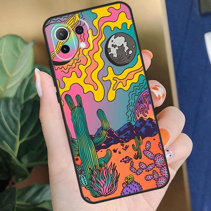 Indie Hippie Art Case For Xiaomi 17 Pro Max 14 15 Ultra 13T 14T 15T Pro POCO F8 F7 F5 F6 X5 X6 X7 Pro Coque