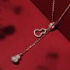 Gourd Pendant Necklace Women'S Fashion Niche Design Sense High-End Light Luxury Year Collarbone Chain Jewelry Premium