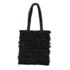 Korean Woman Bag Purse With Pleated Mesh And Satin Shoulder Strap For Daily Use