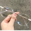 Transparent Computer Glasses Frame Women And Men Anti Blue Light Round Eyeglasses Blackout Glasses Optical Glasses Lenses