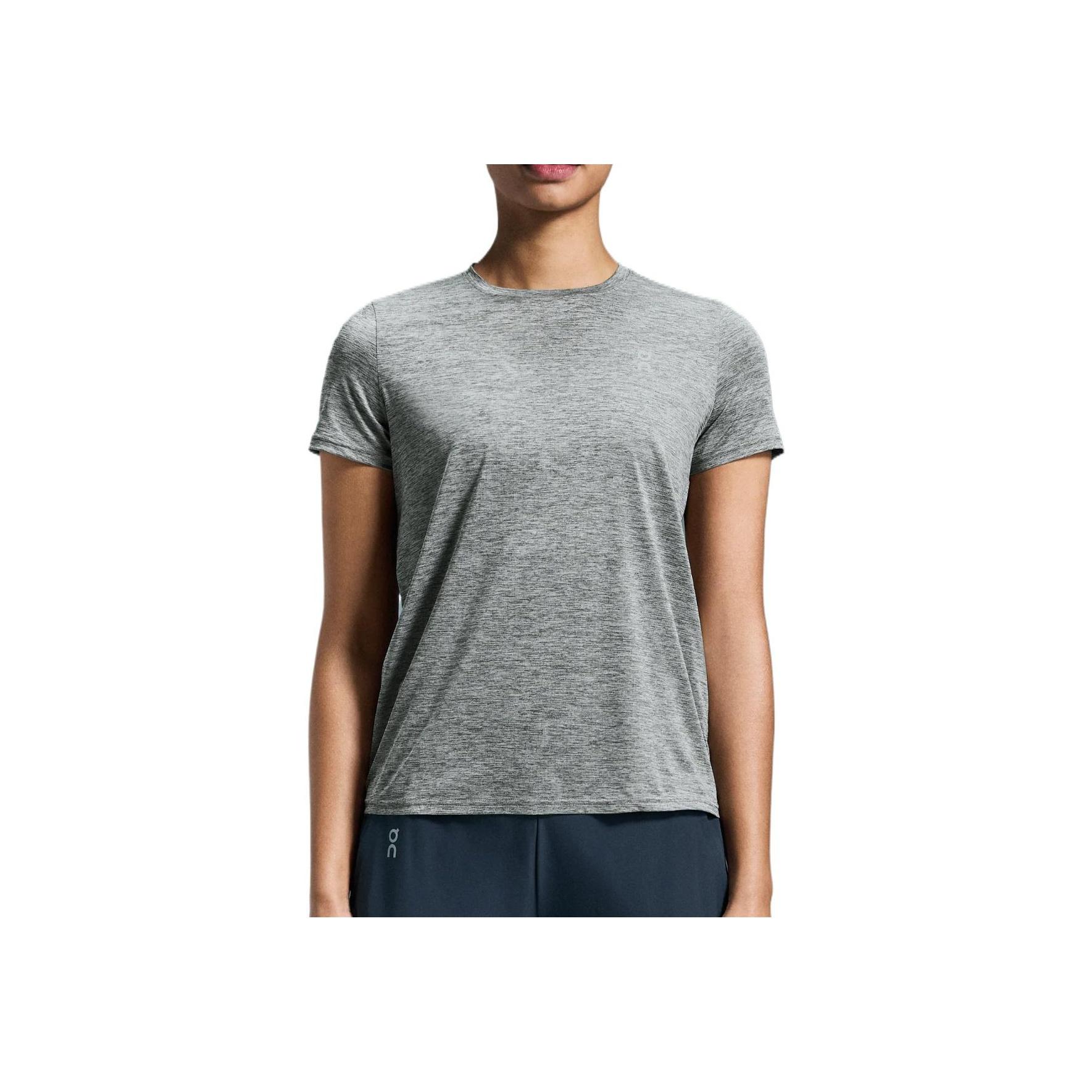 

Женская футболка с коротким рукавом, обычного кроя, из мягкой, удобной, легкой ткани, модная, цвет вересково-серый 1WE10581732 XS