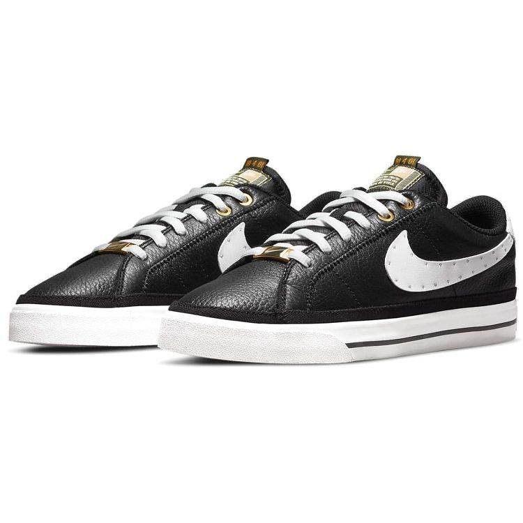 Serena Williams Design Crew X Nike  Court Legacy Black Metallic Gold Women Sneakers Summit-White DJ1454-001