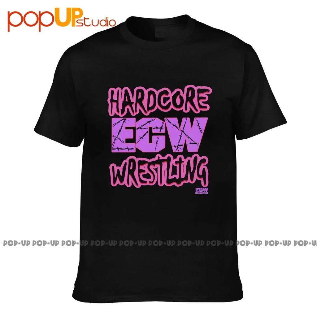 Vtg Ecw Hardcore Wrestling 90S P281 Design Trička Přírodní Vysoce Kvalitní Tričko