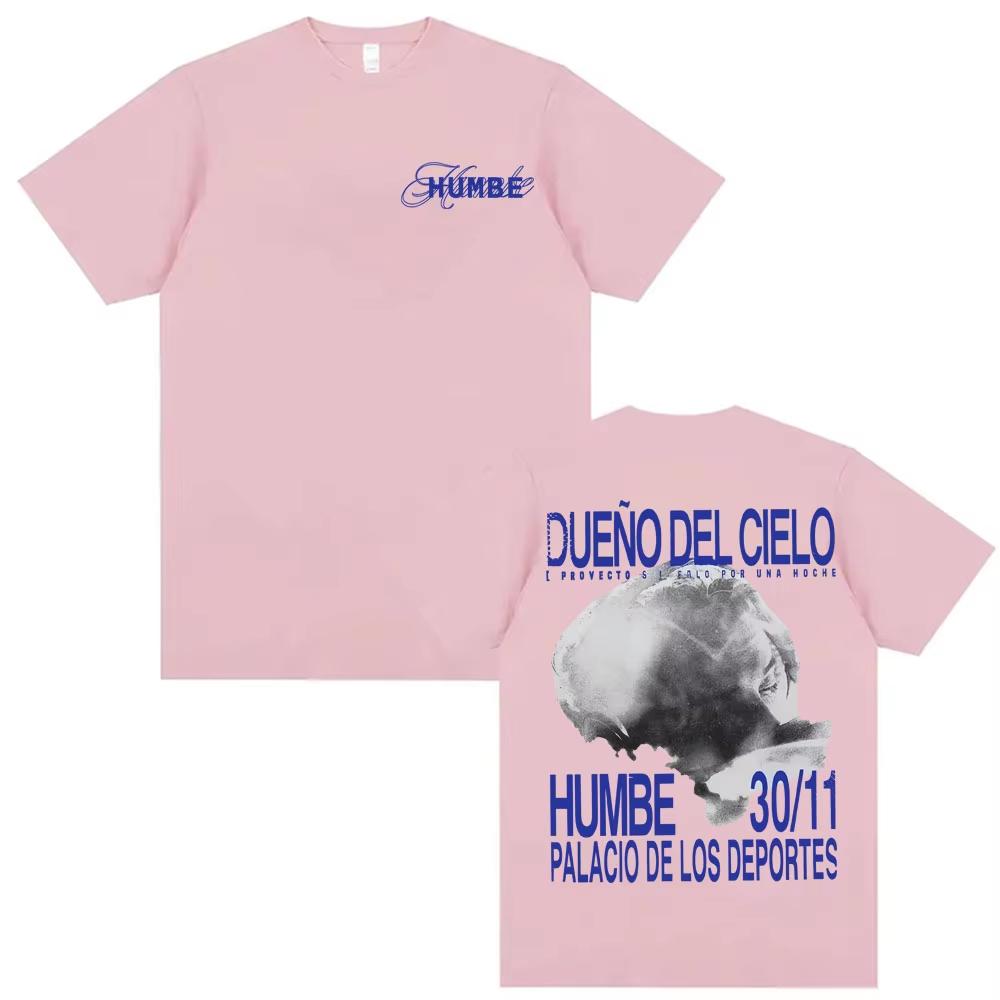HUMBE DUEÑO DEL CIELO 2026 New Album T Shirts Men Clothing Fashion High Street Tshirts Summer Pop Casual Short Sleeve Top