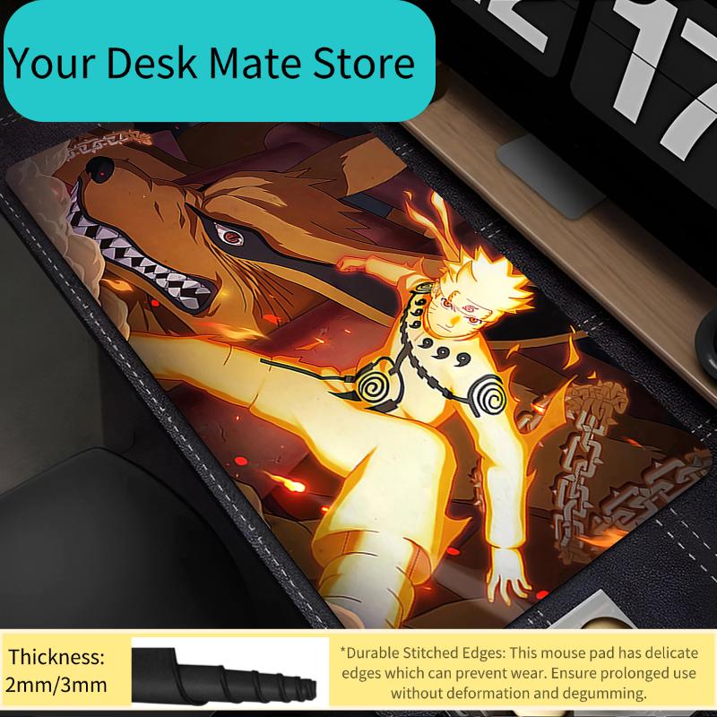 Mouse Pad Naruto Uzumaki Anime Gaming Accessories Larger Carpet Gamer Xxl Computer Keyboard Pad Rubber Desk Mat Mausepad