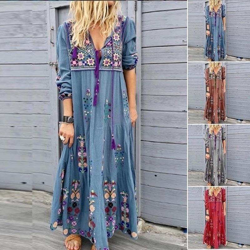 Buy Women Casual Long Sleeve Chiffon Dresses Ladies Fashion V Neck T Shirt Loose Short Dress