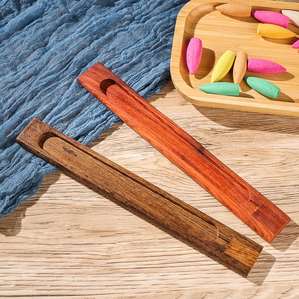Home Spa Wooden Office Pressure Relief Burner Incense Holder Aromatherapy Base Sticks
