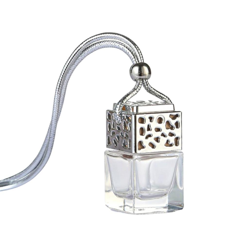 8ML Perfume Bottle Glass Car Fragrant Capsule Bottle Lightweight Empty Bottle  Travel Size серебряный