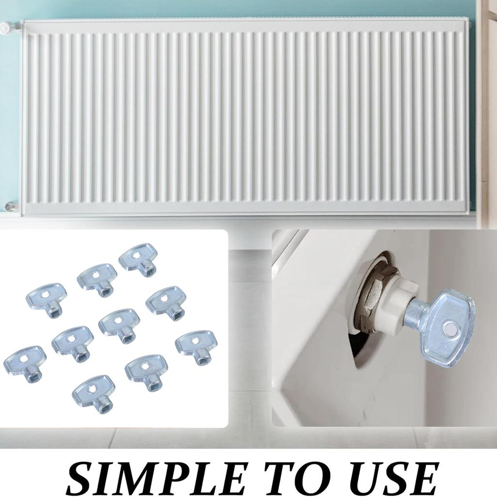 10 Stück Heizkörper Wasserhahn Sanitär Entlüftungsschlüssel Heizkörper Heizungsschlüssel Heizkörper Entlüftungsventile Schlüssel für Standard Heizungsventil