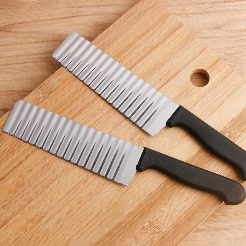 Potato Cutter Potato Chip Cutter Stainless Steel Serrated Blade