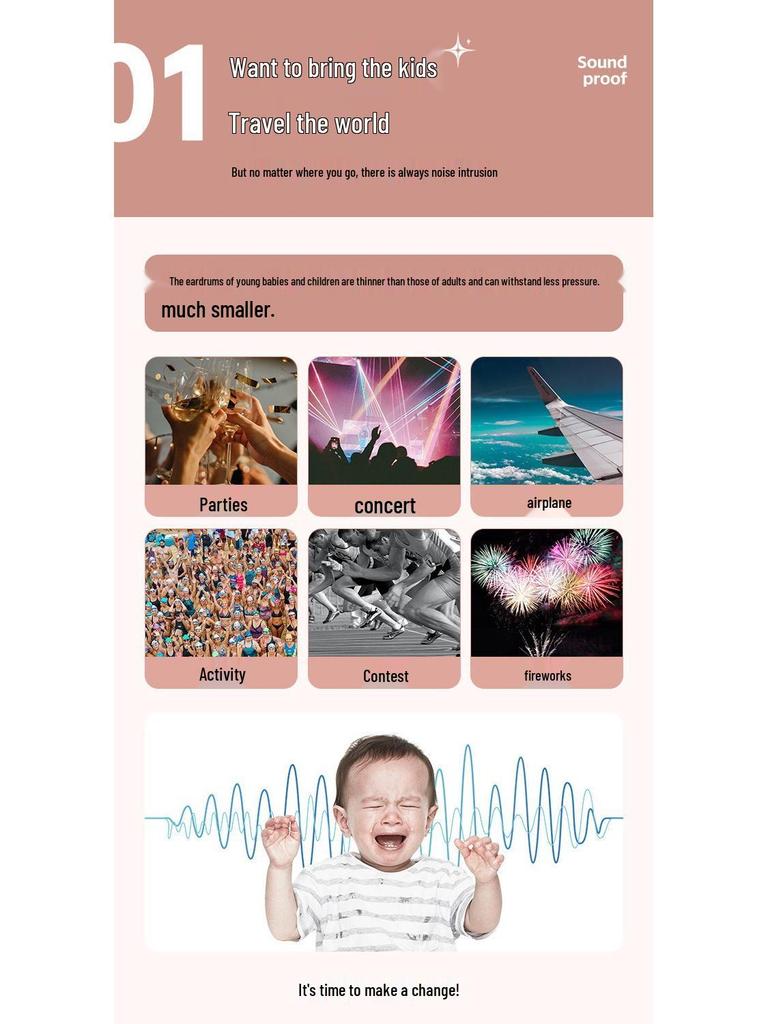 Kids' Noise-Reducing Sleep & Focus Soundproof Earmuffs