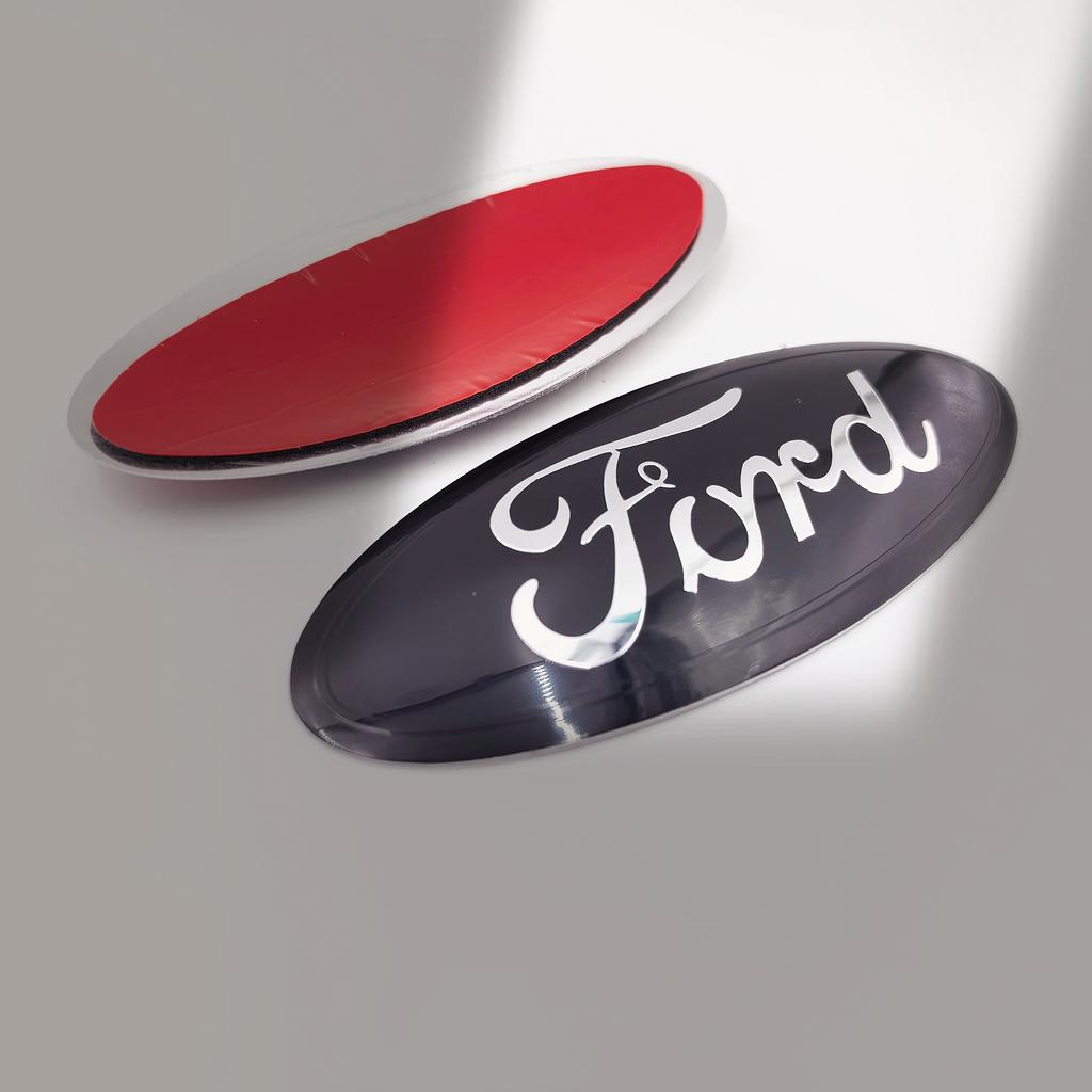 Car Front Hood Emblem Bonnet Badge Rear Trunk Badge 125mm For Ford Focus mk2 mk3 Fiesta mk7 Ranger Mondeo mk4 S-MAX Kuga