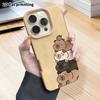 Phone Case: 2D Flat Lambskin Suitable for iPhone 18 17 16 15 14 13 Pro Film Protective Case, Orange On Top, Christmas and Halloween Gift