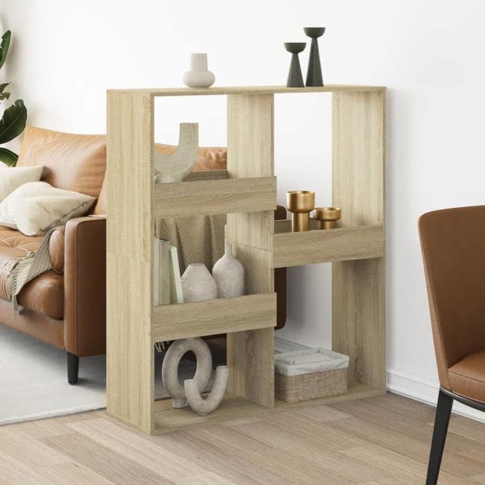 VidaXL Cloison de séparation chêne sonoma 100x33x115cm bois ingénierie, séparateur de pièce, cloison de pièce, cloison de 3309548