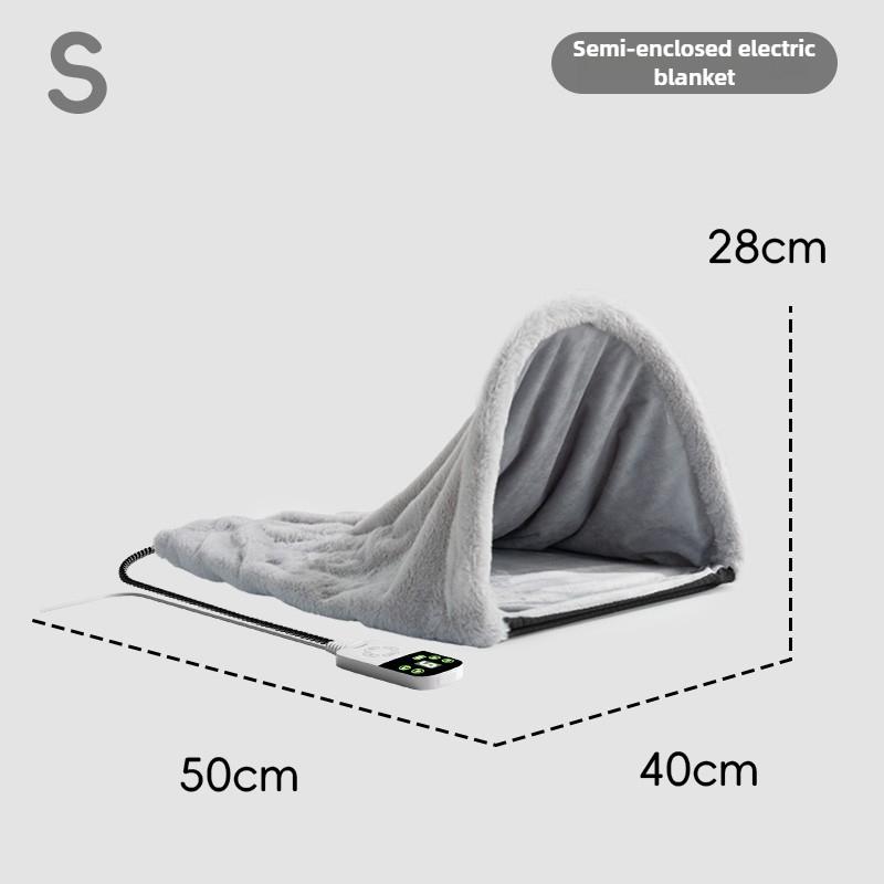

Heating Cat Bed Winter Warm Cat Bed Plush Constant Temperature Adjustable Cats Beds Semi-enclosed Removable Pet Soft House