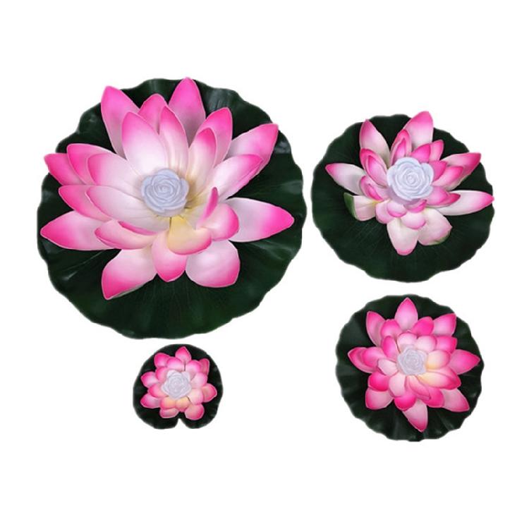 Unique Floating Lotus Light Waterproof LED Lamp Mid-Autumn Festival Night Lamp
