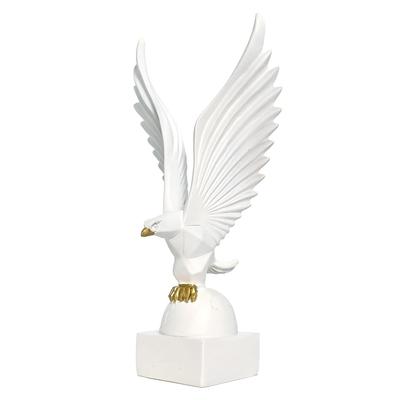 Eagle Statue for Home Decor - Aesthetic Home Decor Items - Showpiece for Home Decor - Decorative Sculpture for Home Decor & Office Decor - 6X6X25 CM