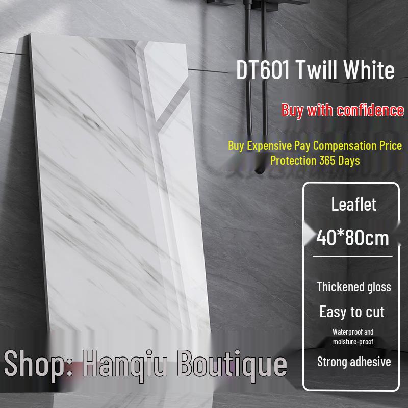 Self-Adhesive Grid Tile Wall Stickers for Bedroom, Living Room, Kitchen & Bathroom Renovation - Waterproof Decoration