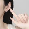 Bow Stud Earrings For Girls, Sweet And Gentle Earbone Studs, Ear Hole Earrings, Exquisite Mini Tremella Decoration