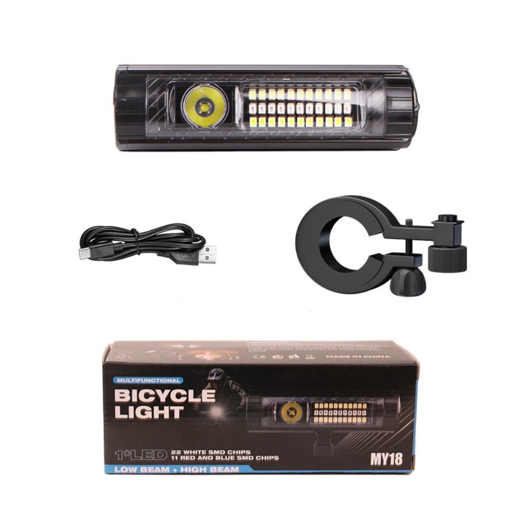 

Waterproof Bike Front Light 1700LM MTB Lamp Professional Scooter Lamp Night Riding Short