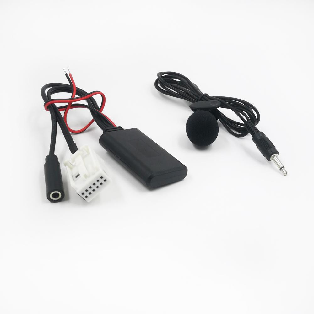 Biurlink Car Radio RD4 Bluetooth Music AUX Phone Call Handsfree MIC Adapter For Peugeot for Citroen 12Pin bluetooth mic