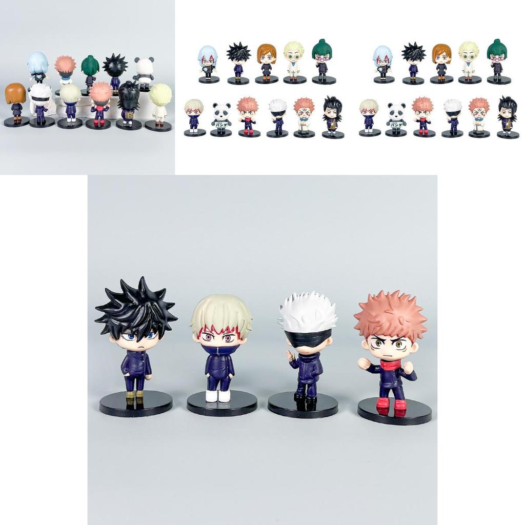 Jujutsu Kaisen Chibi-Stil PVC-Modell-Sammlung mit 11 Figuren zum Verschenken und Ausstellen