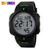Skmei Herresportsklokker Utendørs digitalklokke LED-bakgrunnsbelysning Big Dial Running Chrono vanntette armbåndsur