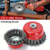 Bench Grinder Special Stainless Steel Wire Wheel Brush 5/8-11 M14x2 for Polishing Cleaning Paint Abrasive Tool Parts