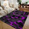 3D Visual Geometry Art Carpet Soft Flannel Rug Washable And Anti-Slip Personalized Gifts Birthday Gifts Home Decor Carpets