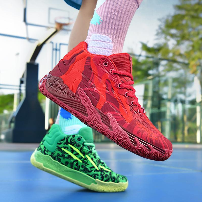 Pánské basketbalové boty Prodyšné odpružení Protiskluzové Odolné Běžecké boty Gymnastický trénink Atletické basketbalové tenisky pro ženy