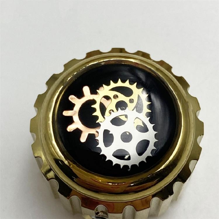 1Pc Electric Guitar Bass Gear Knobs with Hole Metal Guitar Tone Volumes Knob Potentiometer Hat Caps Guitar Parts