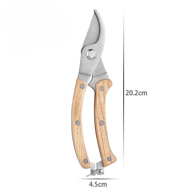 Holzmaserung Griff Gartenschere Blumenschere Zweigschere Obstschere Multifunktionale Ellbogenschere Gartenwerkzeuge