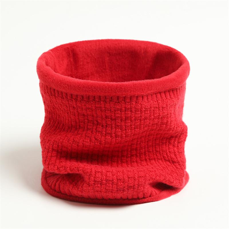 

Solid Thick Warm Ring Scarf Fashion Winter Striped Women Men Outdoor Full Mask Scarves Muffler Neckerchief 20x25cm