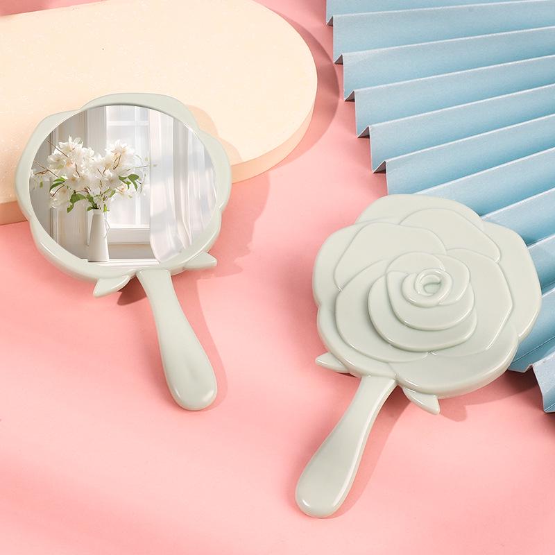 

Portable Mini HD Rose Flower Vanity Mirror for Dorms 8*13 Rose Mirror зелёный