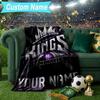 Custom Name Blanket Sacramento Basketball Logo Blanket Bedding Blanket for Travel, Camping, Living Rooms, Offices, Sofas, Fan Christmas gift