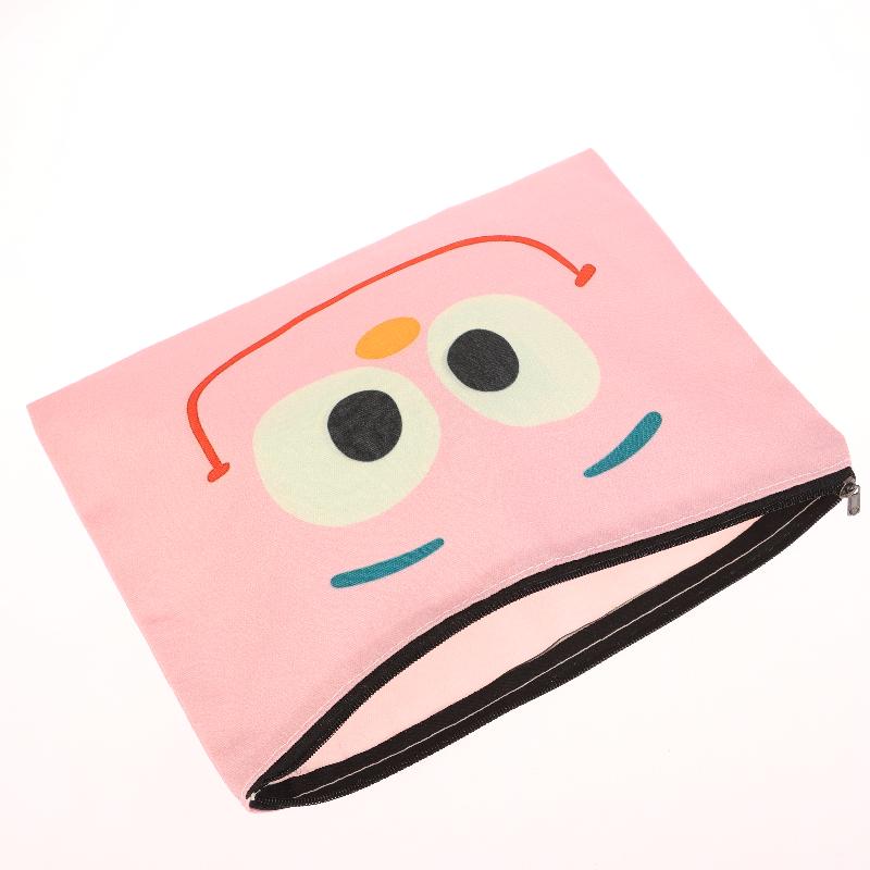 Pink Smiling Cosmetic Bag Creative Clutch Makeup Bag Travel Toiletry Bags Large Capacity Storage Pouch For Girl Gifts