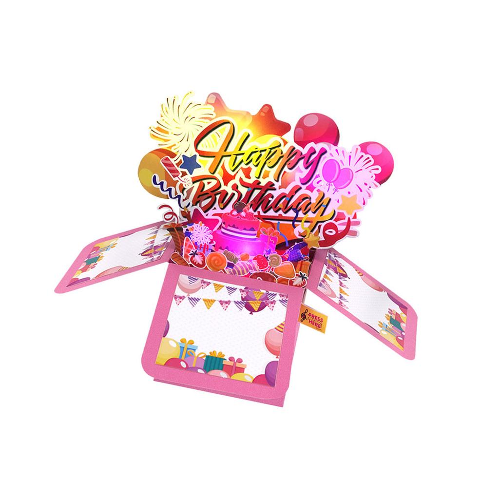 Handmade Musical Photo Frame Greeting Card Feature Built In Melodies And Sparkling LED Light Effect
