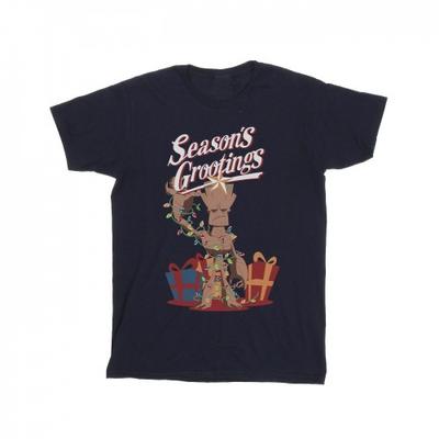 Mens Marvel Comics Groot SeasonÂ´s Grootings T-Shirt