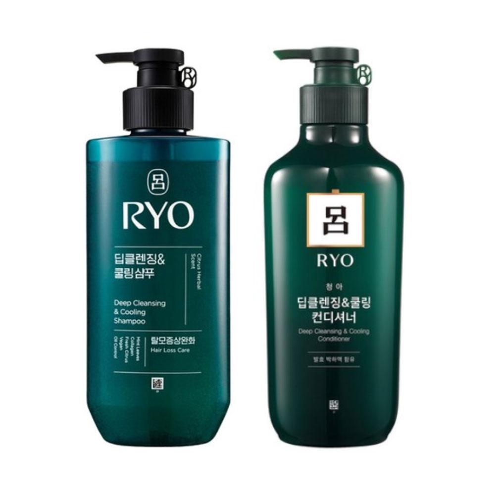 Ryo Cheong-A Tiefenreinigendes Kühlendes Shampoo + Spülung 550ml/Shampoo Spülung, 1 Stück, 550ml