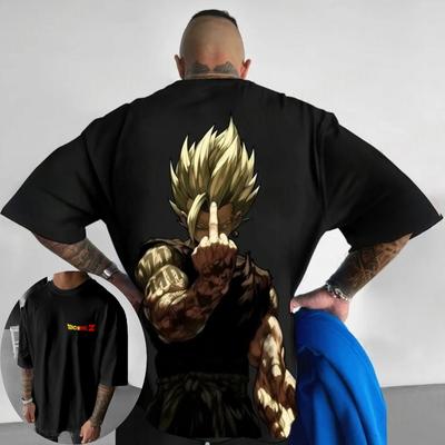 Dragon Ball Καλοκαιρινό Ανδρικό T-Shirt Ιαπωνικό Anime Vegeta Φθινοπωρινό Εσωτερικό Match Αγόρια Παιδιά Γονέας-Παιδί Βασικό Τrendy Κοντομάνικο