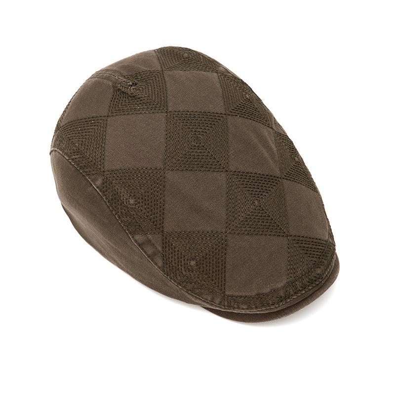 Embroidery Beret British Vintage Men's Forward Cap Spring Summer Sunshade Newsboy Cap