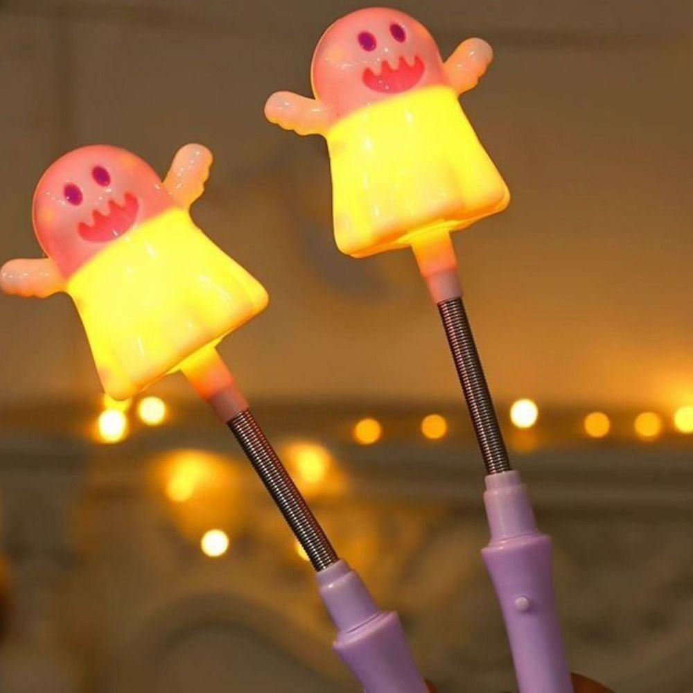 Světélkující jarní třpytivá tyčinka LED dýně duch ruční lucerna Halloween dýňová lucerna dospělí děti