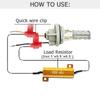 2/4PCS 12V 25W 50W Canbus LED Decoder Load Resistors For Repair LED Bulb Fast Flashing Warning  Error Canceller Car Accessories