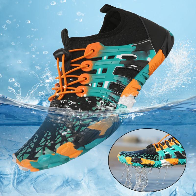 Leichte, schnell trocknende Wasserschuhe für Herren und Damen, Barfuß-Aquaschuh, Strand-Watschel-Sneaker für Kajakfahren, Bootfahren, Wassersport