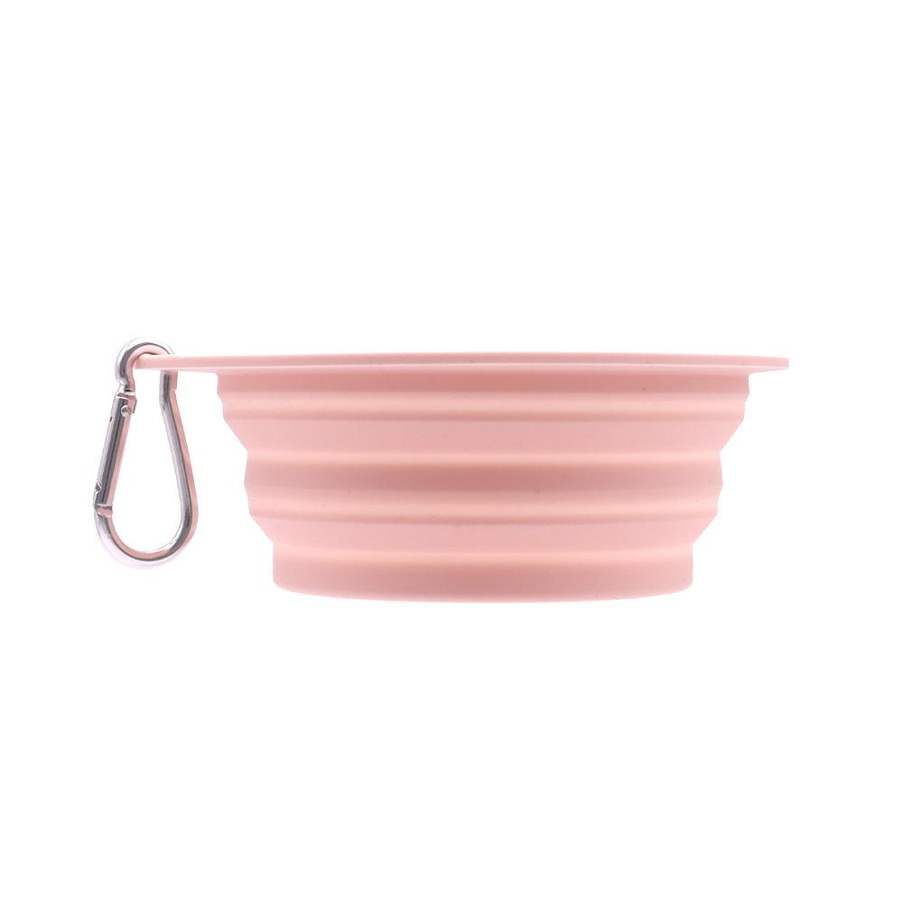 Folding Silicone Anti-Spill Dog Bowl - Portable, Food-Grade, Outdoor Pet Supplies