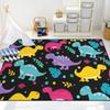 Boys Bedroom Dinosaur Rug Cartoon Dino Area Rugs Funny PlayMat Cute Printed Carpet Polyester Floor Mat Living Room Decor Doormat