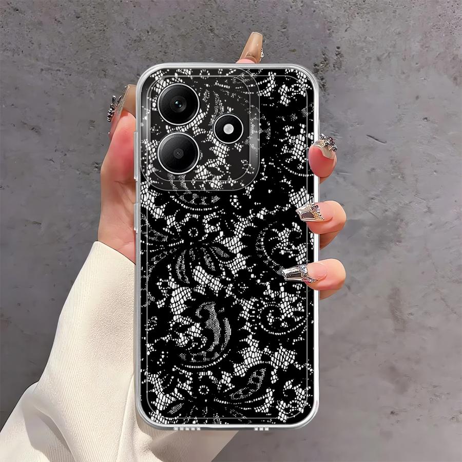 Sexy Lace Soft Phone Cover Case for Xiaomi Redmi Note 14 Pro Plus 13C 9 10 10S 14C Note 13 11S 11 12S 12 A4